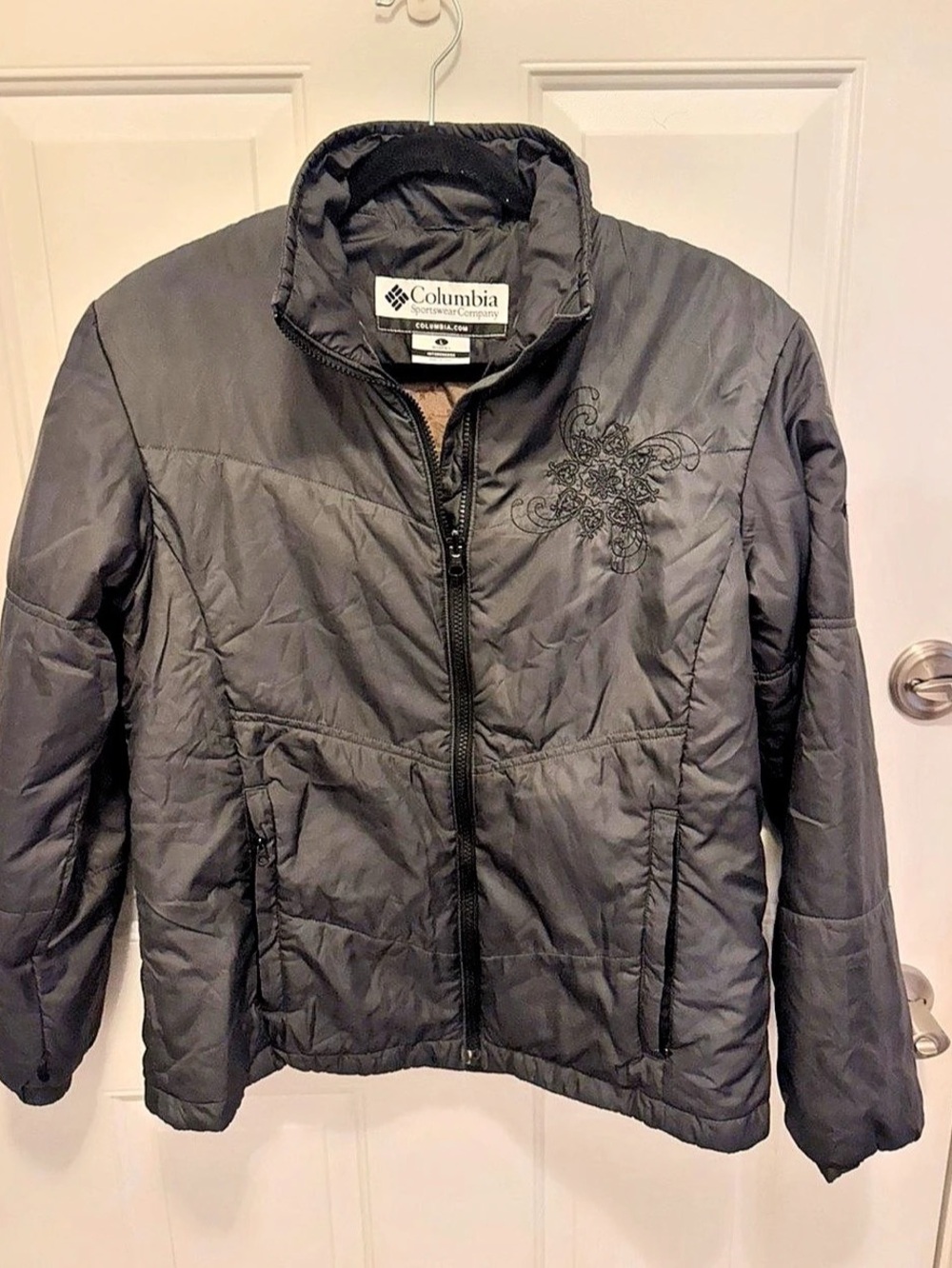 Columbia Women's Puffer Jacket Gray Large
